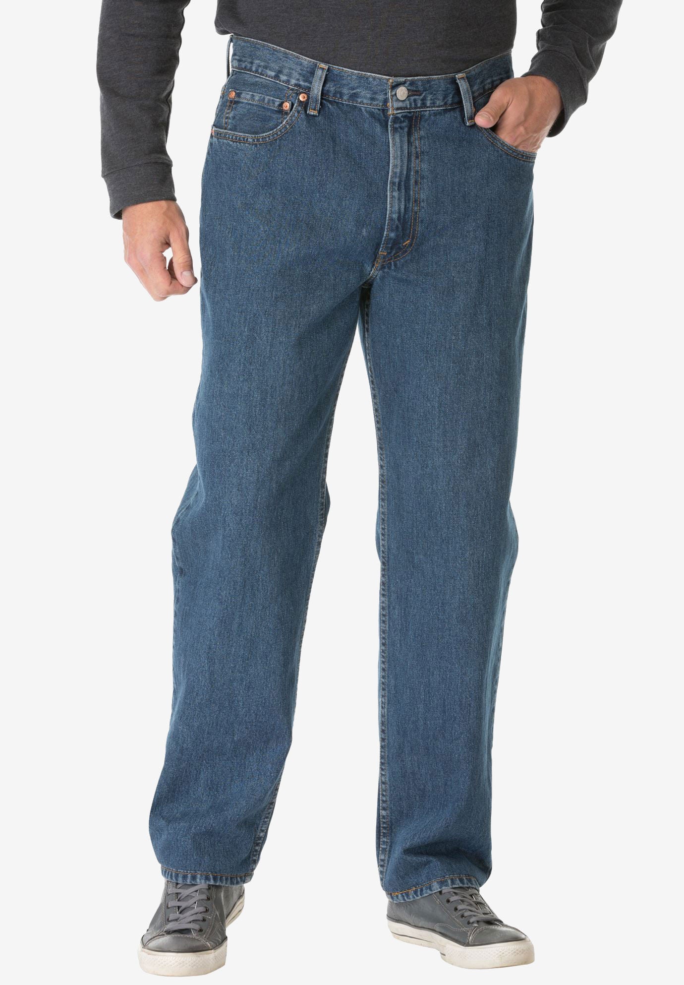 Jofemuho Mens Casual Plus Size Straight Leg Washed Loose Fit Pure Color Denim Jeans Pants Jofemuho Mens Casual Plus Size Straight Leg Washed Loose Fit Pure Color Denim Jeans Pants